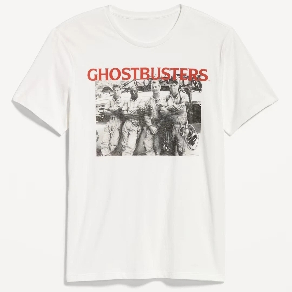 Ghostbusters Graphic White Cotton T-Shirt
